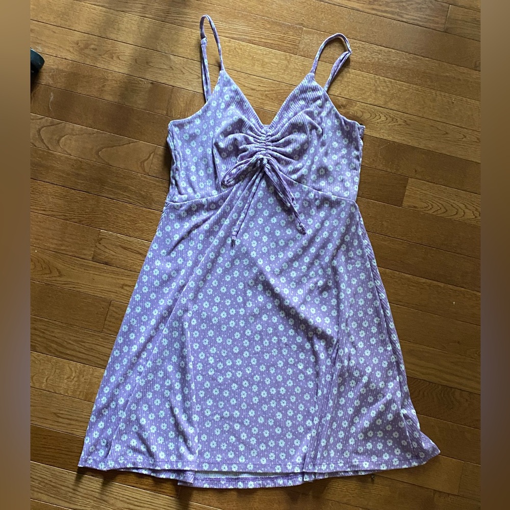 Alterd State Light Purple Floral Mini Dress